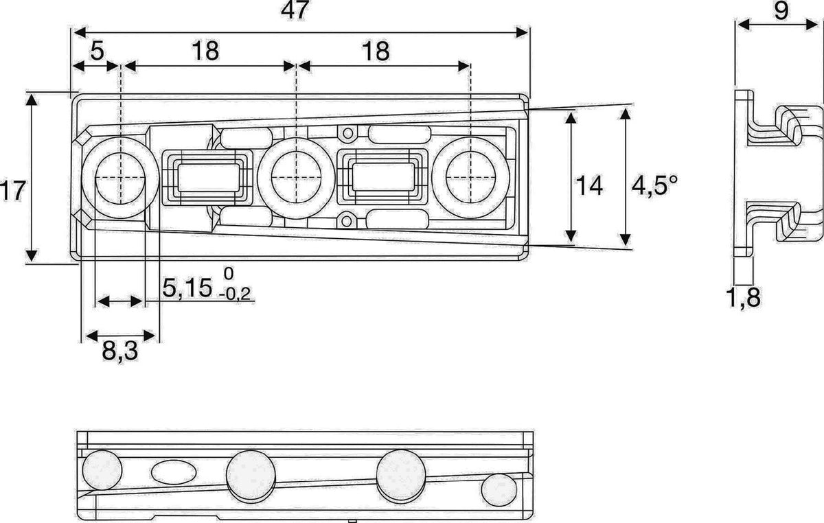 BMB Schwerlast-Verbinder Solid F Zamak 52 mm – 100 Stück für Bett- und Korpusbau