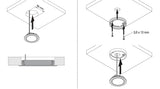 L&S LED Einbauleuchte Chip Warmweiß 12 V 4 W Einlass-Ø 58 mm Edelstahloptik