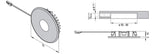 L&S Einbauleuchte Superlight Emotion 12 V 2,9 W Edelstahl dimmbar