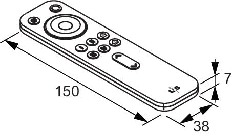 L&S LED Funkfernbedienung Serie Frankfurt 4-Kanal Weiß – Dimmfunktion & Farbtemperatursteuerung