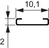 L&S LED Flexiadapter für Nutprofil, 2000 mm, grau – passend für 8 mm LED Tudo unter 9,6 W