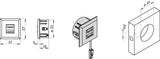 L&S USB Doppelsteckdose 12 V / 5 V, 1x2,1 A, ≥ 10,5 W – Einbau in Nischenrückwände, Schreibtische & Nachttische