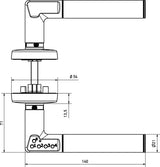 ASSA ABLOY Zutrittskontrollbeschlag Code Handle – Zahlencode, Türstärke 35-80 mm, ohne Verkabelung