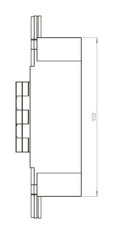 BSW Verdecktliegendes Objektband Hide 3D130-80, 80 kg, 180°, vernickelt glänzend