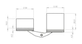 BSW Verdecktliegendes Objektband Hide 3D130-80, 80 kg, 180°, vernickelt glänzend