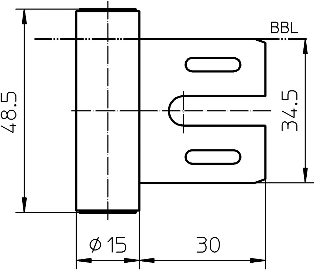 SIMONSWERK Rahmenteil V 8000 WF für 3-teilige Stahlzargen, vernickelt, DIN links/rechts