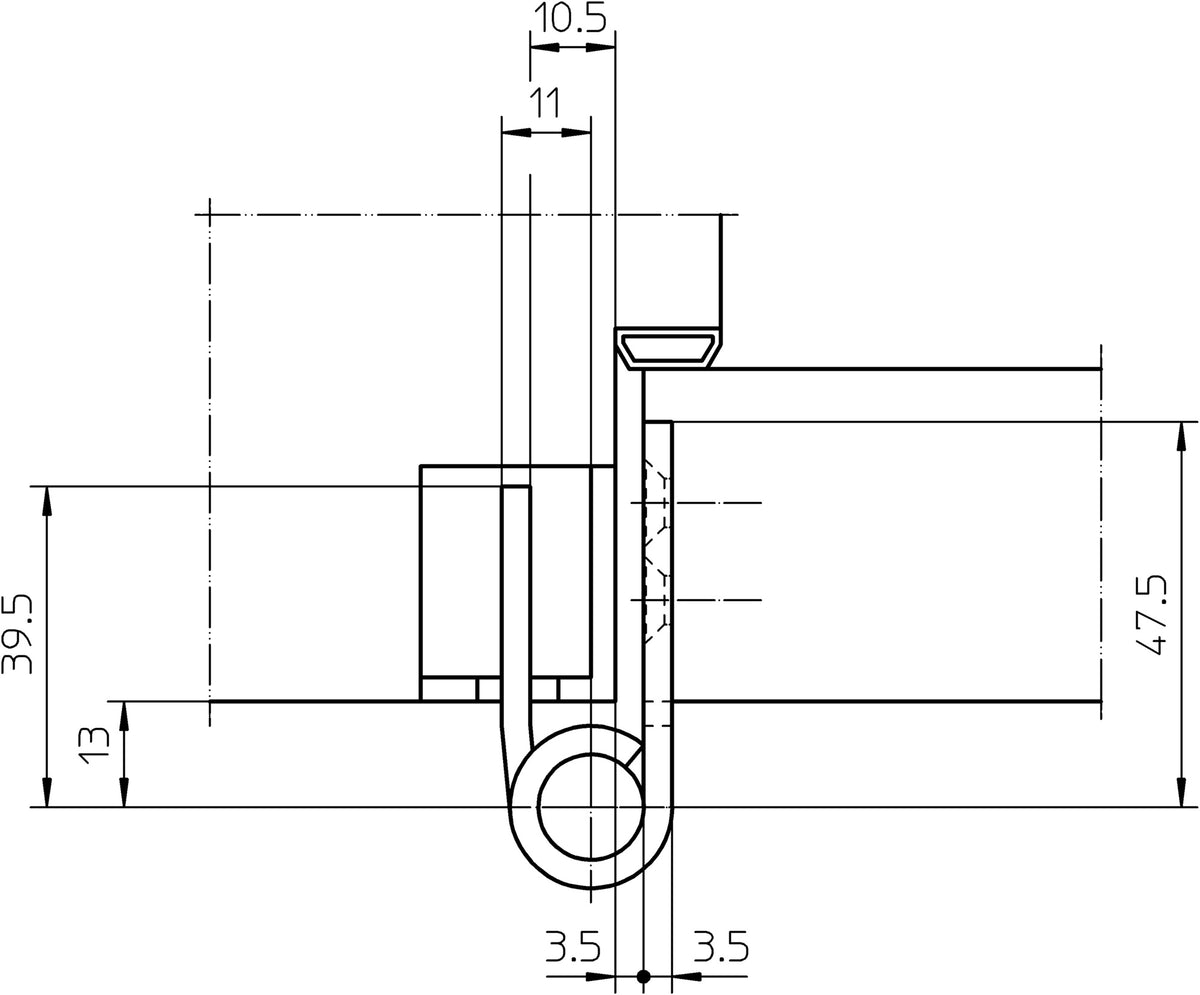 SIMONSWERK Objektband VARIANT VX 7729/100 verzinkt 100 kg 20 mm DIN L/R für stumpfe Türen