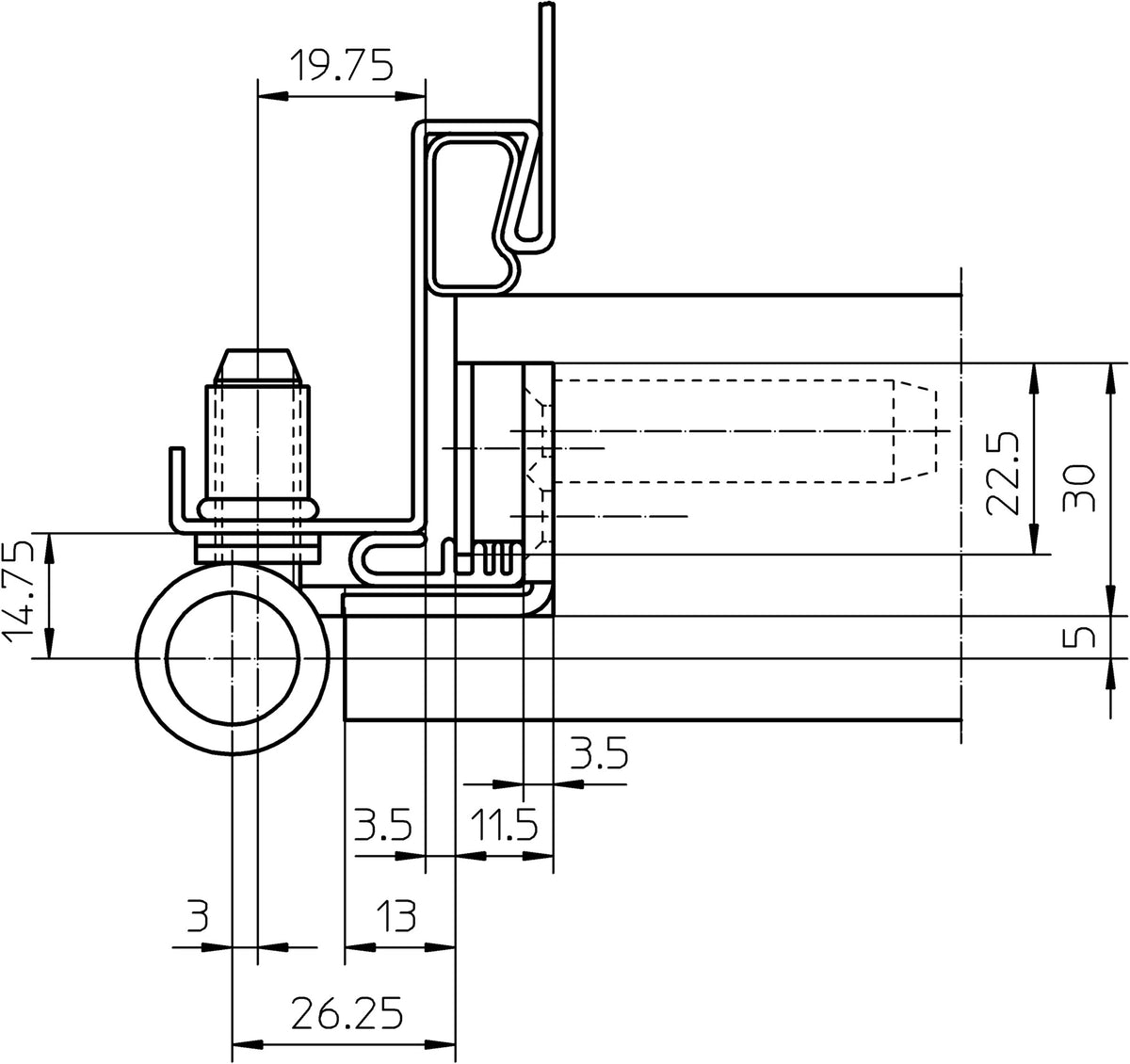 SIMONSWERK Objektband VARIANT VN 8938/160 U FD Edelstahl matt gebürstet 160 kg für gefälzte Türen