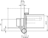 SIMONSWERK Objektband VARIANT VX 7729/160 Planum Stahl matt verchromt 160 kg