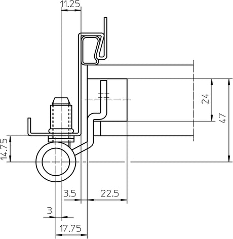 SIMONSWERK Objektband VARIANT VN 3747/160 Compact Edelstahl matt gebürstet 160 kg 24 mm DIN L/R