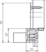 Simonswerk Abdeckwinkel VX 7560 KK matt vernickelt für VX 75..3D – 10 Stück