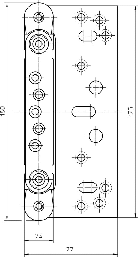 SIMONSWERK Variant® VX 7502 Aufnahmeelement – 3D-verstellbar, Stahl verzinkt, abgerundet