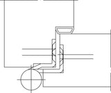 SIMONSWERK Türband QF1 Stahl verzinkt für gefälzte Holzflügel, Rollenlänge 140 mm