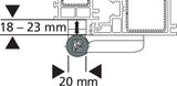 DR. HAHN Kunststofftürband KT-SN 18-23 mm Direktbefestigung 80 kg RAL 9016 pulverbeschichtet
