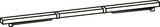 dormakaba Gleitschiene GSR/VL für TS 93 B – Schließfolgeregler weiß 9016, Bandseite, 2500–3200 mm
