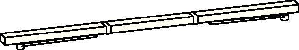 dormakaba Gleitschiene GSR/VL für TS 93 B – Schließfolgeregler weiß 9016, Bandseite, 2500–3200 mm