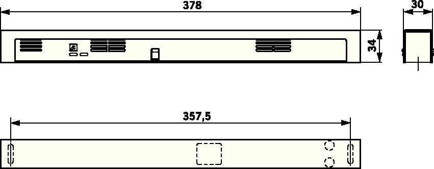 dormakaba RMZ Contur Design Rauchmeldezentrale weiß 9016 Sturzmontage