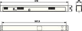 dormakaba RMZ Contur Design Rauchmeldezentrale weiß 9016 Sturzmontage