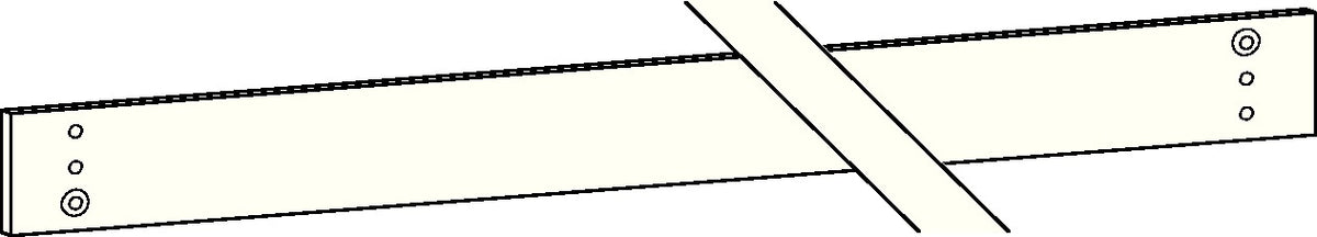 DORMAKABA Montageplatte für Gleitschiene G-EMR, weiß 9016, Höhe 40 mm