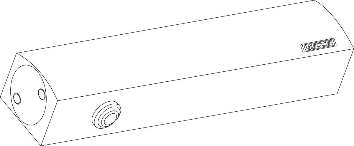 GEZE Türschließer TS 5000 L Normalmontage Bandgegenseite EN 2-6 silber