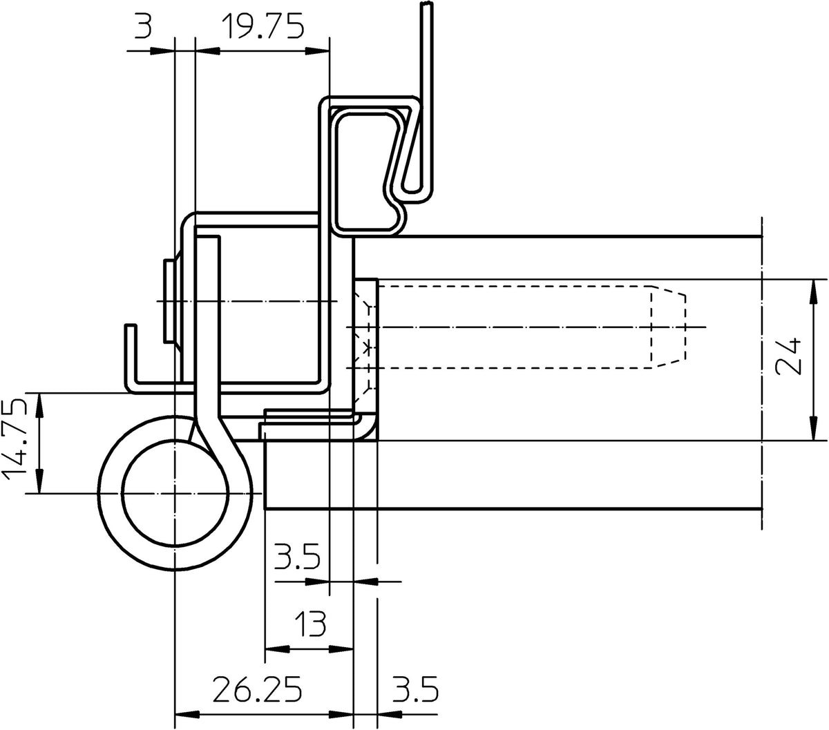SIMONSWERK Objektband VARIANT VN 8938/160 U Edelstahl für gefälzte Türen 160 kg
