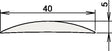 ATHMER Aluschwelle 090 3-111 Aluminium silber eloxiert 840 mm – für automatische Türdichtungen