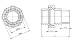 SPRINGER Verschraubung EN 10226-1 NPS 1/2 Zoll konisch dichtend AISI 316 – 10 Stück