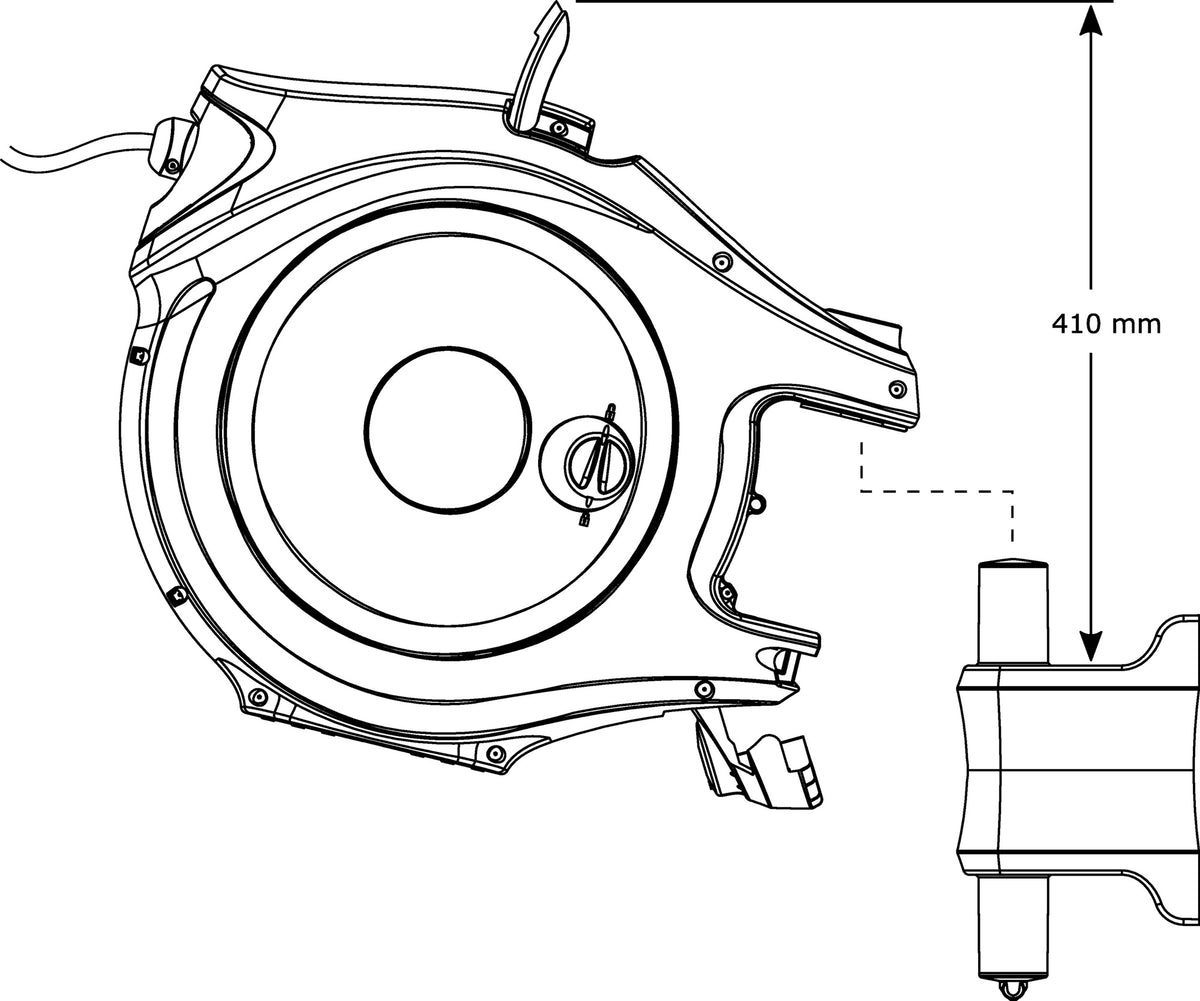HOZELOCK Wandschlauchhalter Auto Reel 40 – 65,5 cm breit, inkl. 40 m Premiumschlauch und Aufrollautomatik