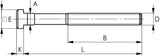 AMF T-Nutenschraube DIN 787 M6, T-Nut 6 mm, Länge 25 mm, Güte 10.9