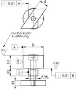 AMF Anschlagstück Nr. 6328 Nut 12 mm kurz – Präzisions-Anschlag für Spanntechnik