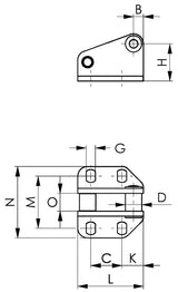 AMF Gegenhalter Nr. 6847GNI Gr.1 aus Edelstahl – Passend für Verschlussspanner Nr. 6847NI