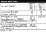 GEDORE Exzenterwinkelbieger Arbeitshöhe 70 mm für Materialhöhen bis 6 mm