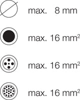 WEIDMÜLLER Kabelschere KT 8 VDE-isoliert 185 mm – quetschfreies Schneiden bis 16 mm²
