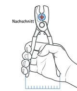 KNIPEX Kabelschere 200 mm Comfort-Griff – Doppelschneide für Kupfer- und Alukabel bis 20 mm Ø