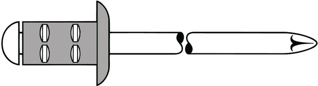 GESIPA Blindniet PolyGrip® Nietschaft 3,2 x 8 mm Alu/Stahl 100 Stück