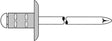 Blindniet PolyGrip Nietschaft 4,8x10 mm K16 Alu/Stahl 25 St. GESIPA