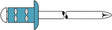 GESIPA Blindniet PolyGrip® Nietschaft 3,2x8 mm Edelstahl A2 – 100 Stück
