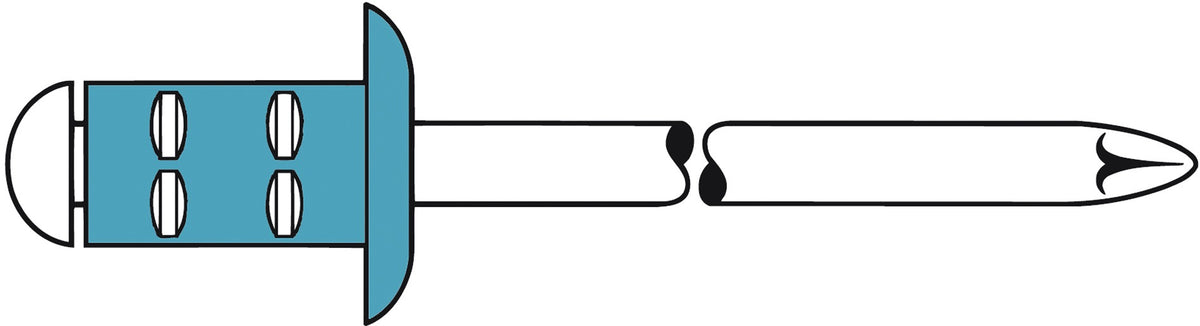 GESIPA Blindniet PolyGrip® Nietschaft 3,2x8 mm Edelstahl A2 – 100 Stück