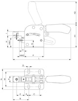 AMF Kombispanner Nr. 6860 Gr.1 – Waagrechtspanner mit ergonomischem Handgriff