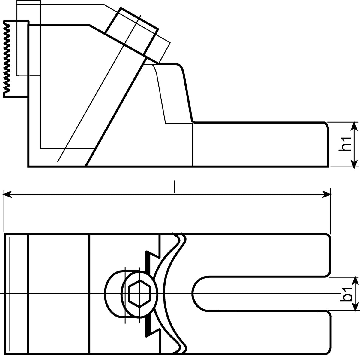 AMF Stabilspannbacke Nr. 6497 für T-Nuten 12/14/16/18 mm – Umdrehbare Spannbacke mit Prismenführung