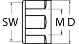 PROMAT Spannmutter ER 16 mit Exzenterring, M22 x 1,5, SW 25 mm für Spannzangenfutter ER