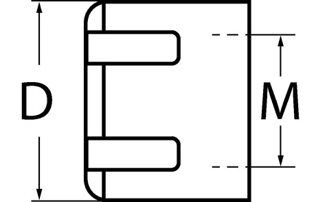 PROMAT Spannmutter ER 16 mit Exzenterring, D 32 mm, Gewinde M22 x 1,5, für Spannzangenfutter ER