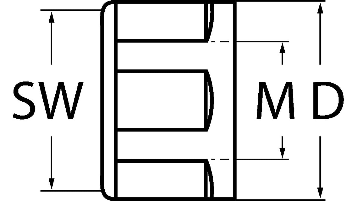 PROMAT Spannmutter ER 16 gleitgelagert M22 x 1,5 SW 25 mm für Spannzangenfutter ER