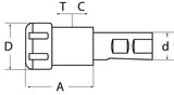 PROMAT Gewindeschneidfutter Synchron DIN 1835 B+E M3-M10 für CNC-Maschinen