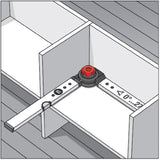 BMI Winkelmessgerät WINKELSTAR 0-270° mit Wasserwaage, Schenkel 80x60 cm