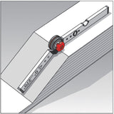 BMI Winkelmessgerät WINKELSTAR 0-270° mit Wasserwaage, Schenkel 80x60 cm