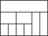RAACO Sortimentskasten 175x143x32 mm mit 7 Fächern, transparent/dunkelblau