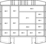 RAACO Sortimentskoffer boxxser 241x225x55 mm mit 9 Fächern und Profilraster