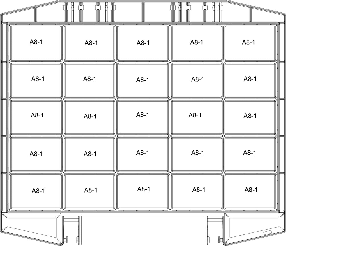 RAACO Sortimentskoffer boxxser 241x225x55 mm mit 9 Fächern und Profilraster