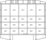 RAACO Sortimentskoffer boxxser 241x225x55 mm mit 9 Fächern und Profilraster